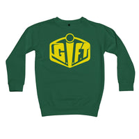GIFT Design Yellow Kids Sweatshirt